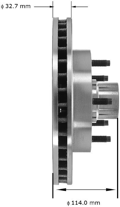 BENDIX PREMIUM DRUM AND ROTOR Disc Brake Rotor and Hub Assembly PRT1921