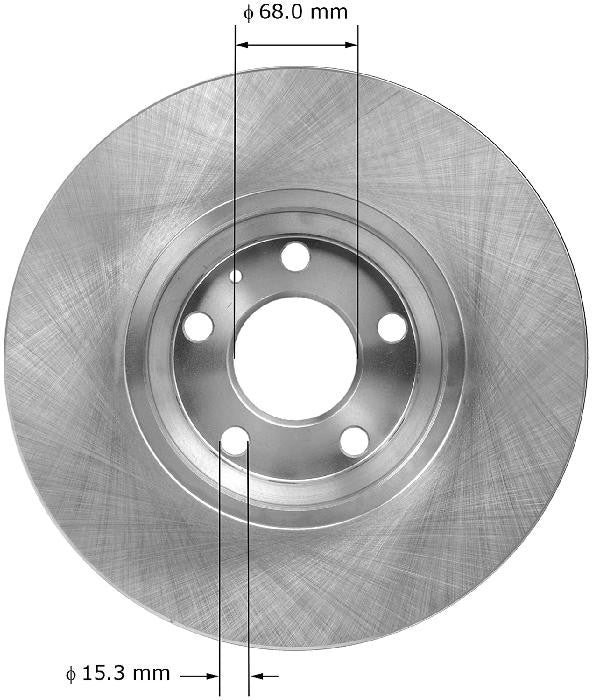 BENDIX PREMIUM DRUM AND ROTOR Disc Brake Rotor PRT1945