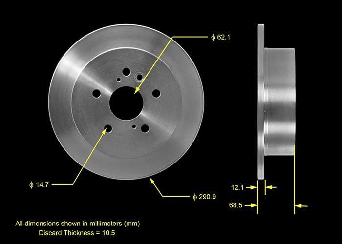 BENDIX PREMIUM DRUM AND ROTOR Disc Brake Rotor PRT5550