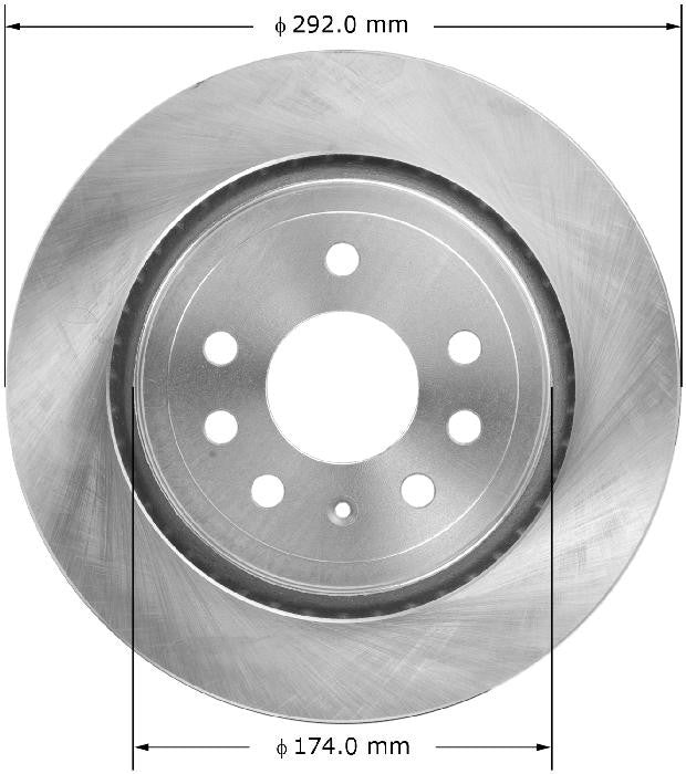 BENDIX PREMIUM DRUM AND ROTOR Disc Brake Rotor PRT5810
