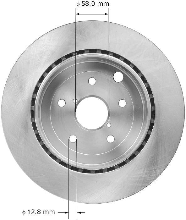 BENDIX PREMIUM DRUM AND ROTOR Disc Brake Rotor PRT5892