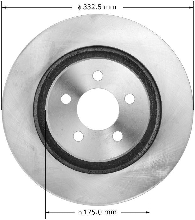 BENDIX PREMIUM DRUM AND ROTOR Disc Brake Rotor PRT5917