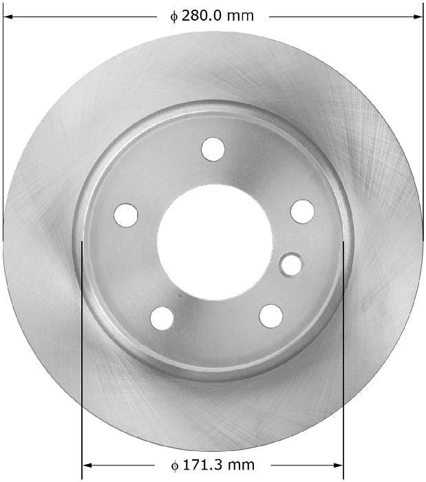 BENDIX PREMIUM DRUM AND ROTOR Disc Brake Rotor PRT5924