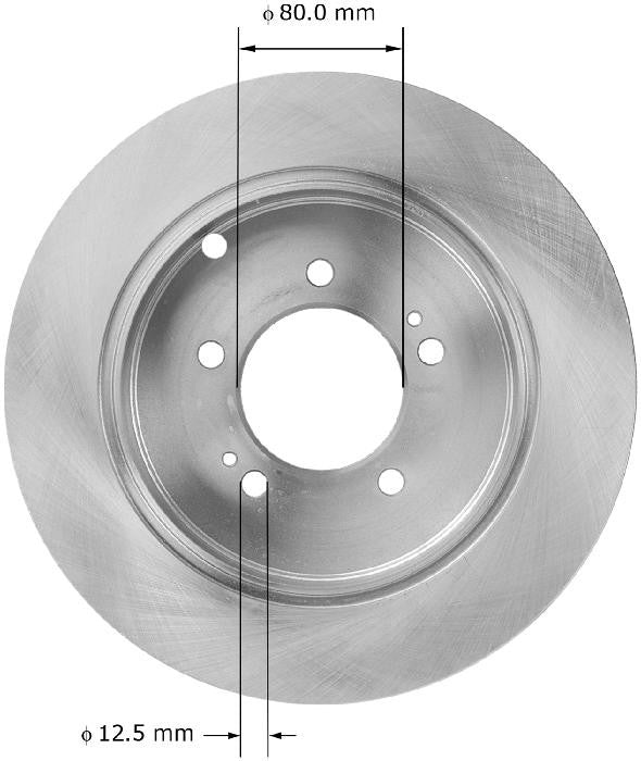 BENDIX PREMIUM DRUM AND ROTOR Disc Brake Rotor PRT5934