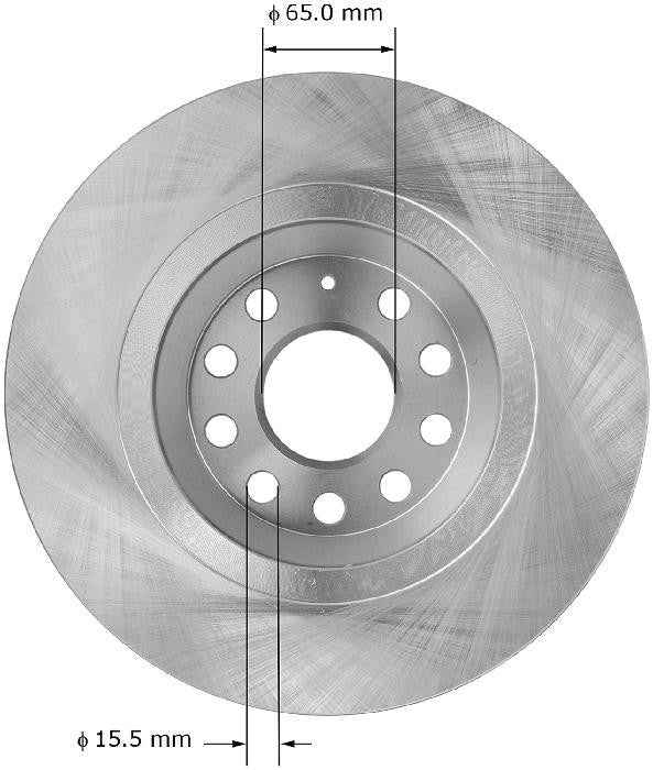 BENDIX PREMIUM DRUM AND ROTOR Disc Brake Rotor PRT5958