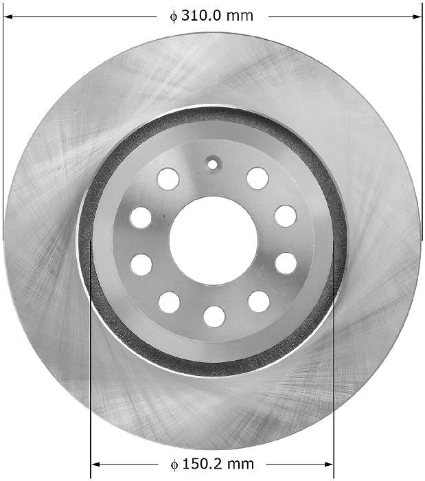 BENDIX PREMIUM DRUM AND ROTOR Disc Brake Rotor PRT5958