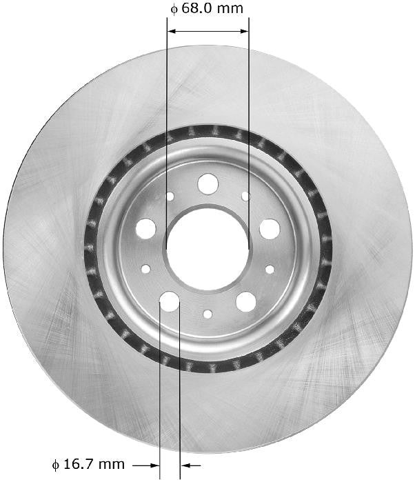 BENDIX PREMIUM DRUM AND ROTOR Disc Brake Rotor PRT5961