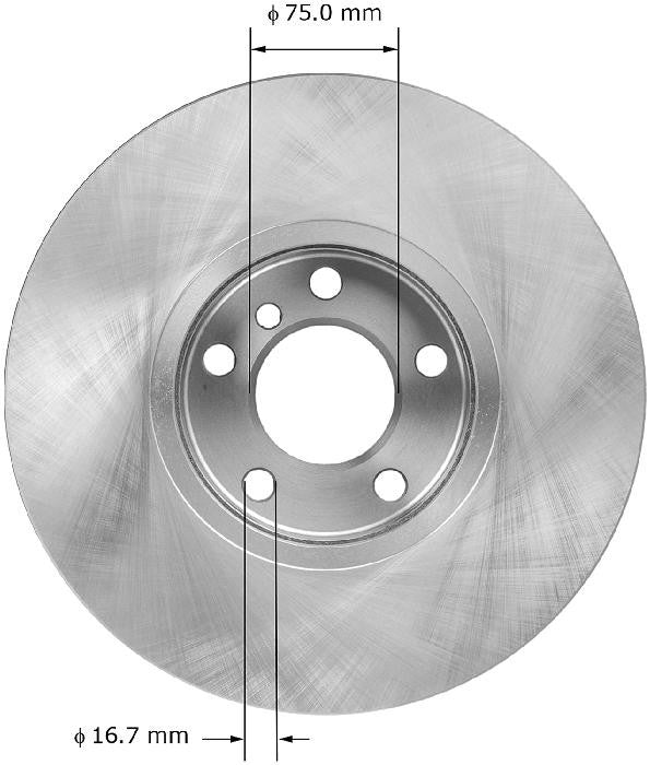 BENDIX PREMIUM DRUM AND ROTOR Disc Brake Rotor PRT5968
