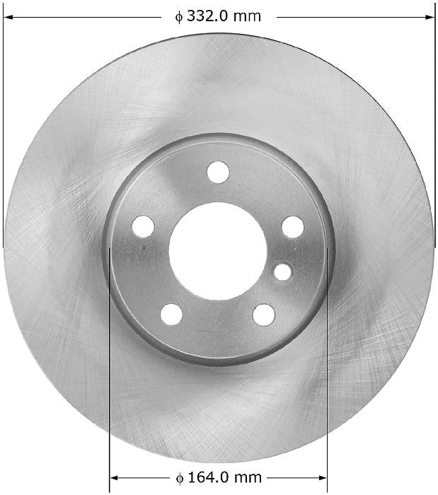 BENDIX PREMIUM DRUM AND ROTOR Disc Brake Rotor PRT5968