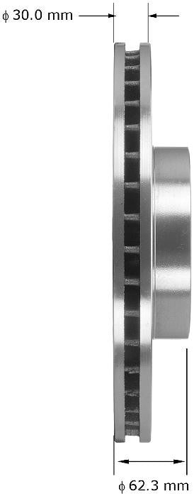 BENDIX PREMIUM DRUM AND ROTOR Disc Brake Rotor PRT5968