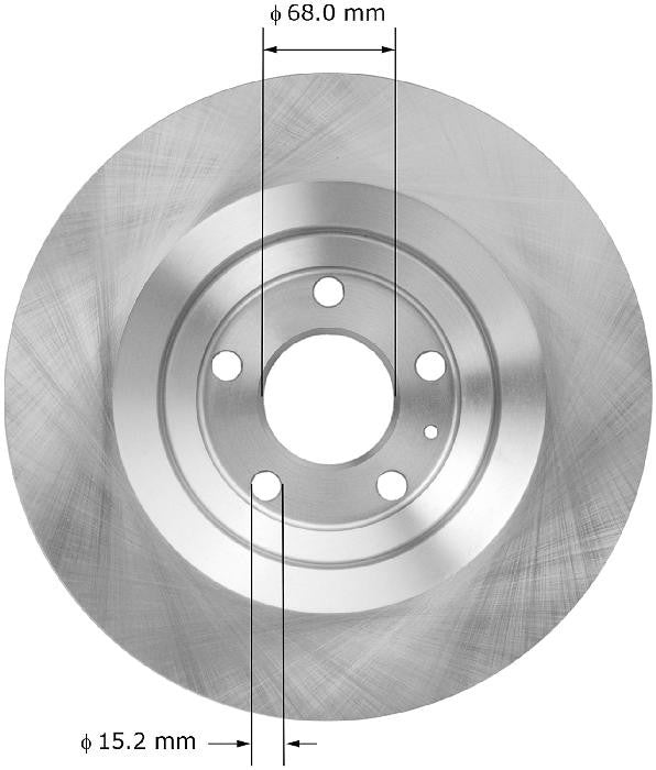 BENDIX PREMIUM DRUM AND ROTOR Disc Brake Rotor PRT5985
