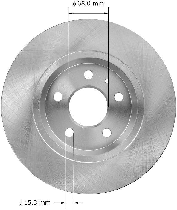 BENDIX PREMIUM DRUM AND ROTOR Disc Brake Rotor PRT5993