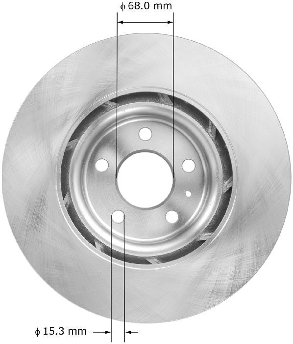 BENDIX PREMIUM DRUM AND ROTOR Disc Brake Rotor PRT5994