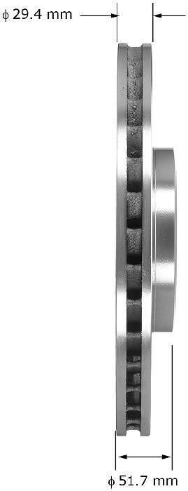 BENDIX PREMIUM DRUM AND ROTOR Disc Brake Rotor PRT5994