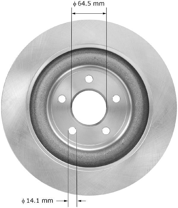 BENDIX PREMIUM DRUM AND ROTOR Disc Brake Rotor PRT6022