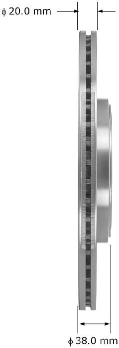 BENDIX PREMIUM DRUM AND ROTOR Disc Brake Rotor PRT6022