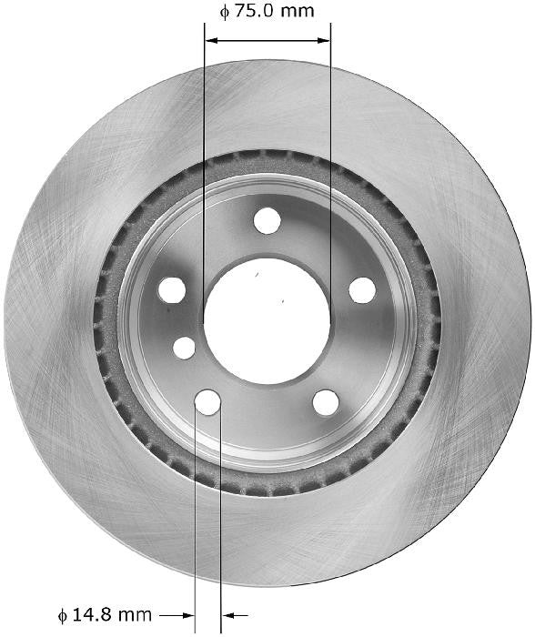 BENDIX PREMIUM DRUM AND ROTOR Disc Brake Rotor PRT6046
