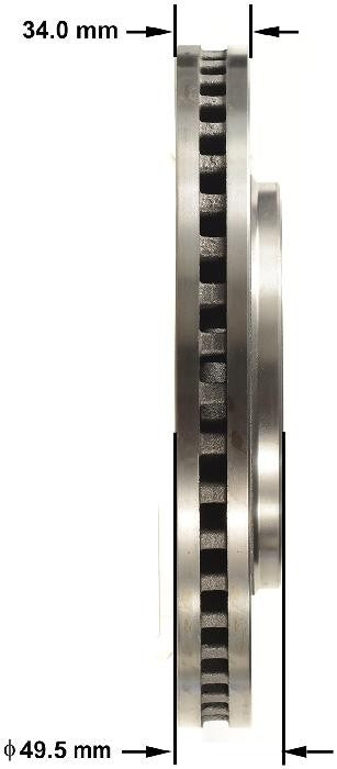 BENDIX PREMIUM DRUM AND ROTOR Disc Brake Rotor PRT6053