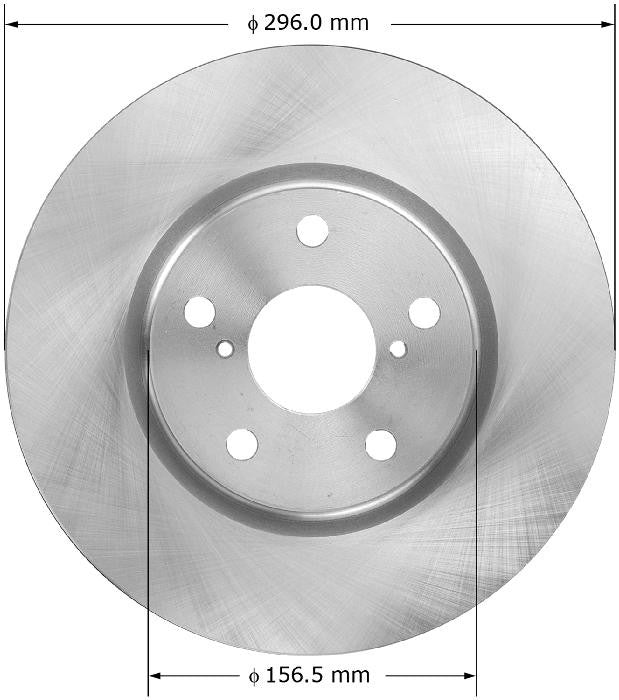 BENDIX PREMIUM DRUM AND ROTOR Disc Brake Rotor top view frsport PRT6055