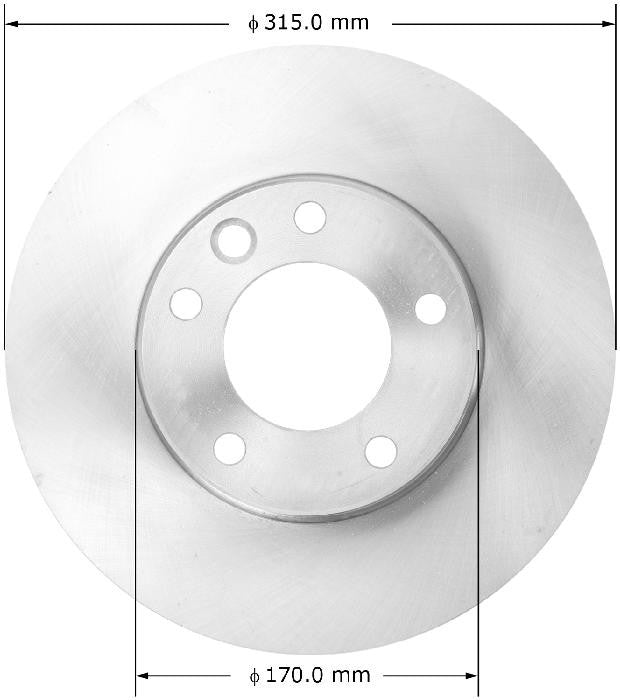 BENDIX PREMIUM DRUM AND ROTOR Disc Brake Rotor PRT6115