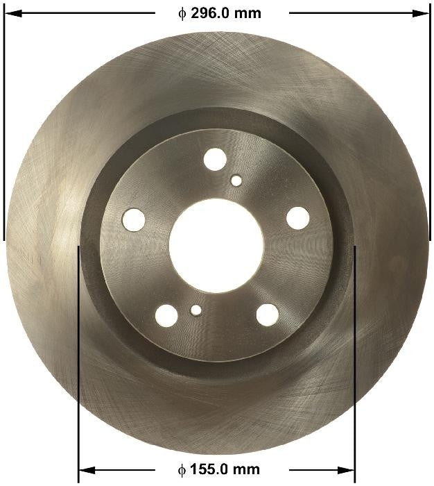 BENDIX PREMIUM DRUM AND ROTOR Disc Brake Rotor PRT6155