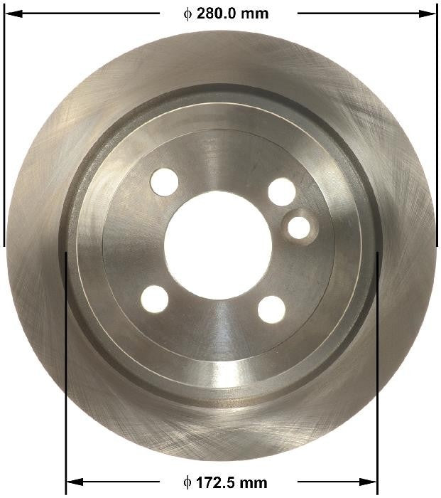 BENDIX PREMIUM DRUM AND ROTOR Disc Brake Rotor PRT6165