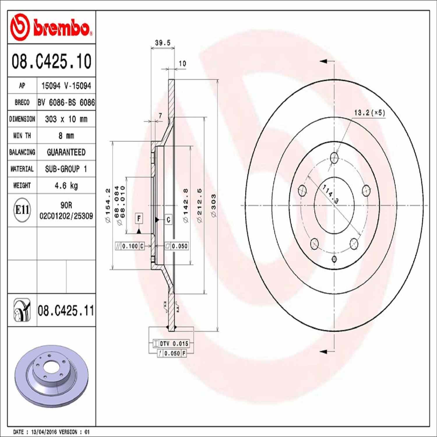 Brembo 08C42511