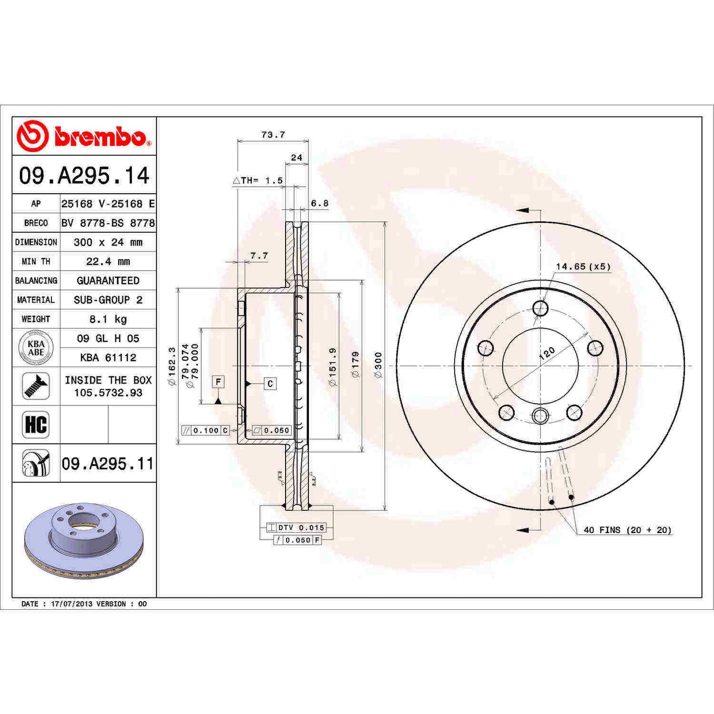 Brembo 09.A295.11