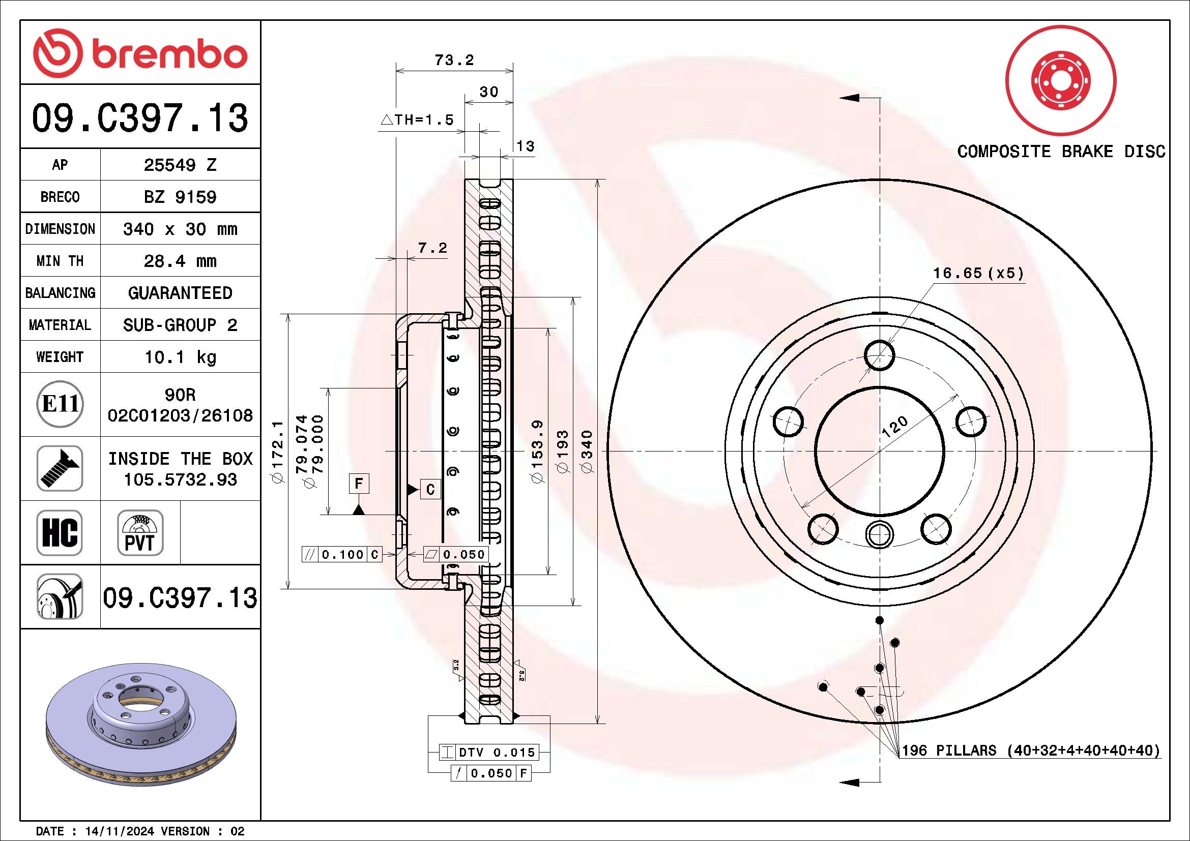 Brembo 09C39713
