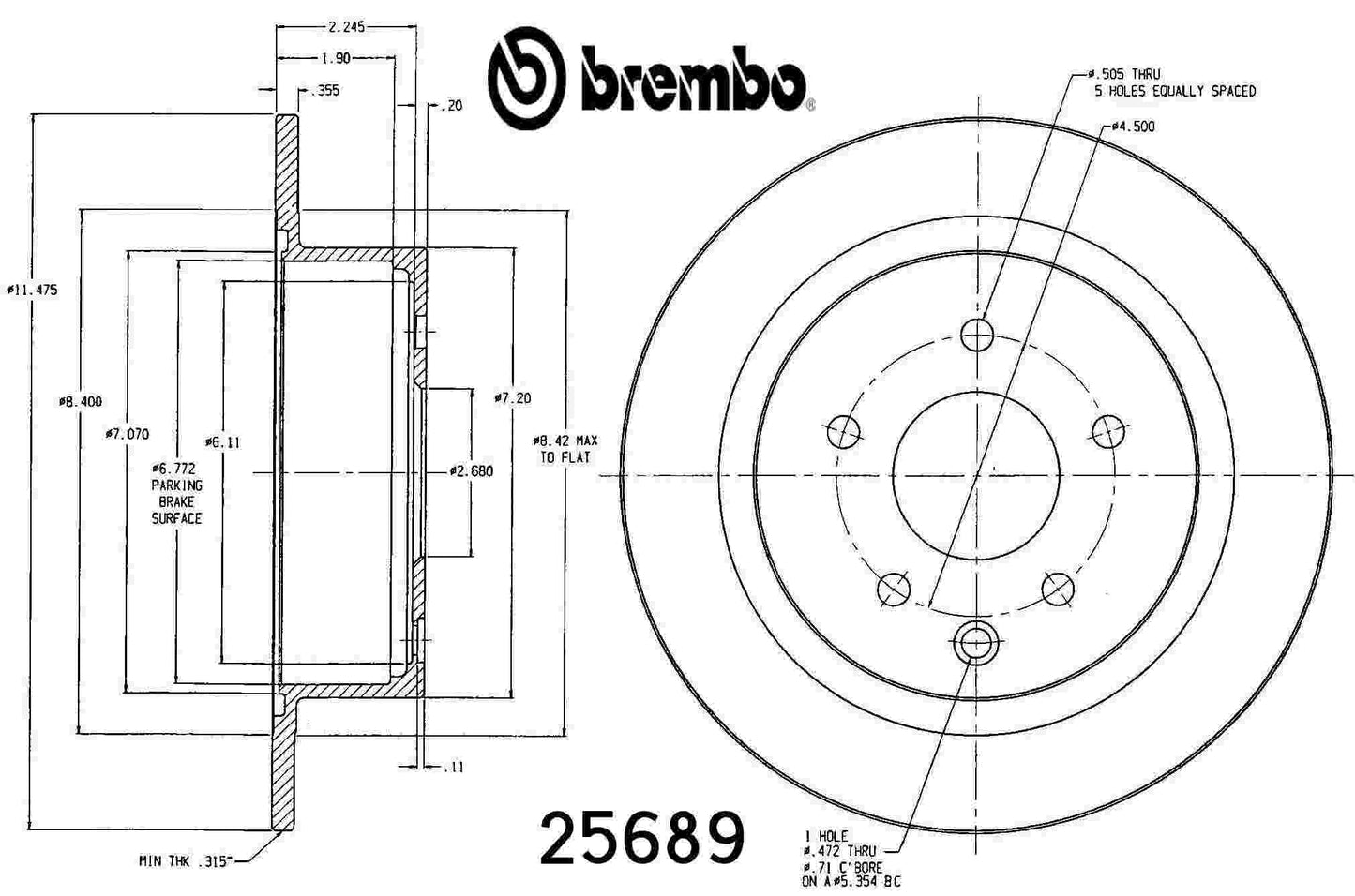 Brembo Disc Brake Rotor