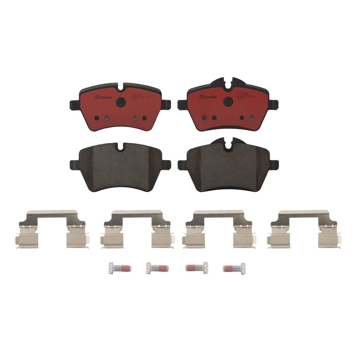 Brembo OE Brembo 02-10 Mini Cooper/11-16 Cooper Countryman Front Premium NAO Ceramic OE Equivalent Pad P06086N