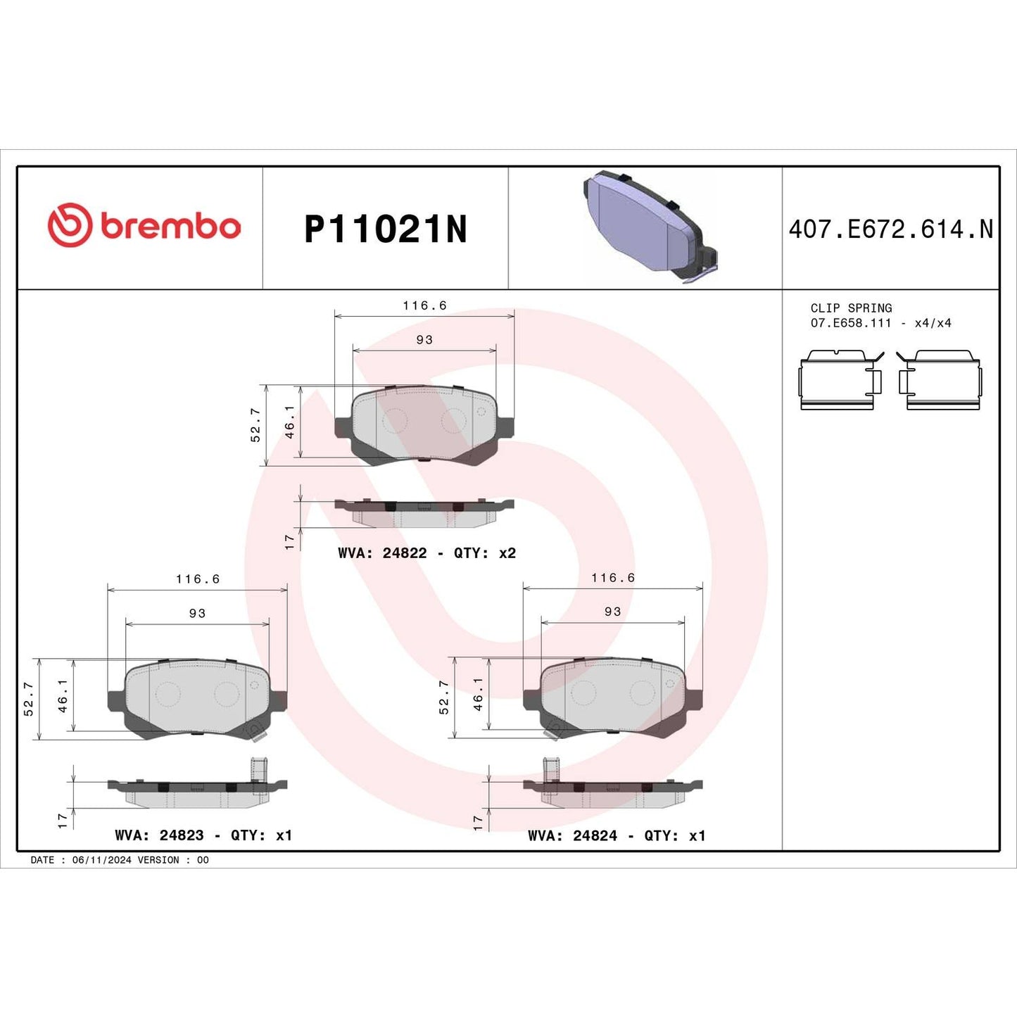 Brembo Disc Brake Pad