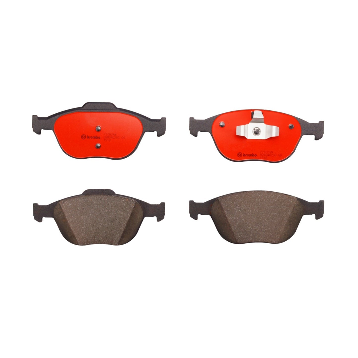 Brembo OE Brembo 02-04 Ford Focus/10-13 Transit Connect Front Premium NAO Ceramic OE Equivalent Pad P24058N