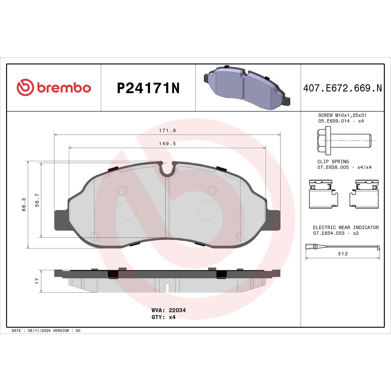 Brembo P24171N