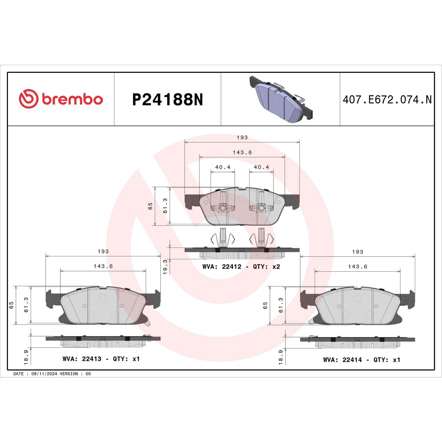 Brembo P24188N