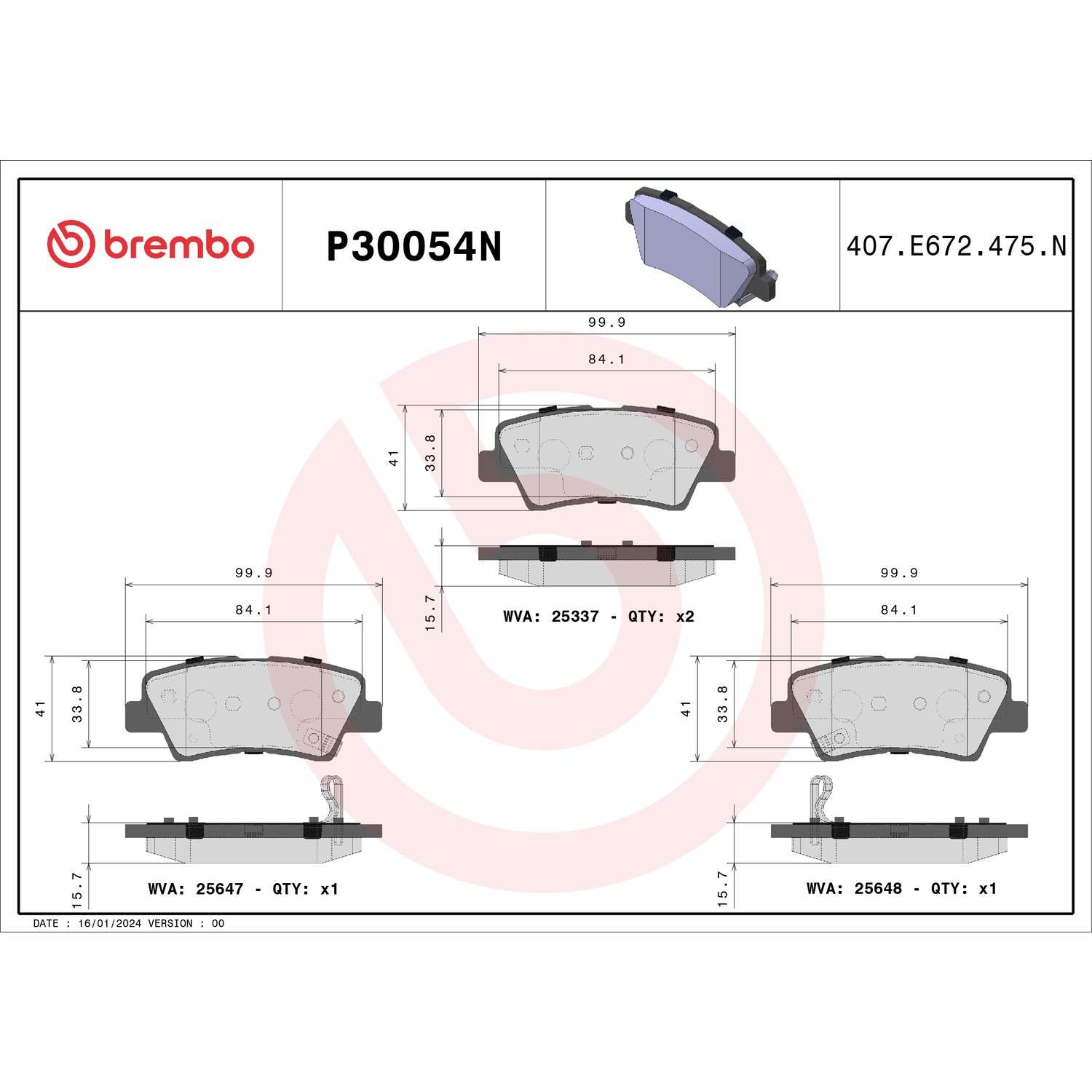 Brembo P30054N