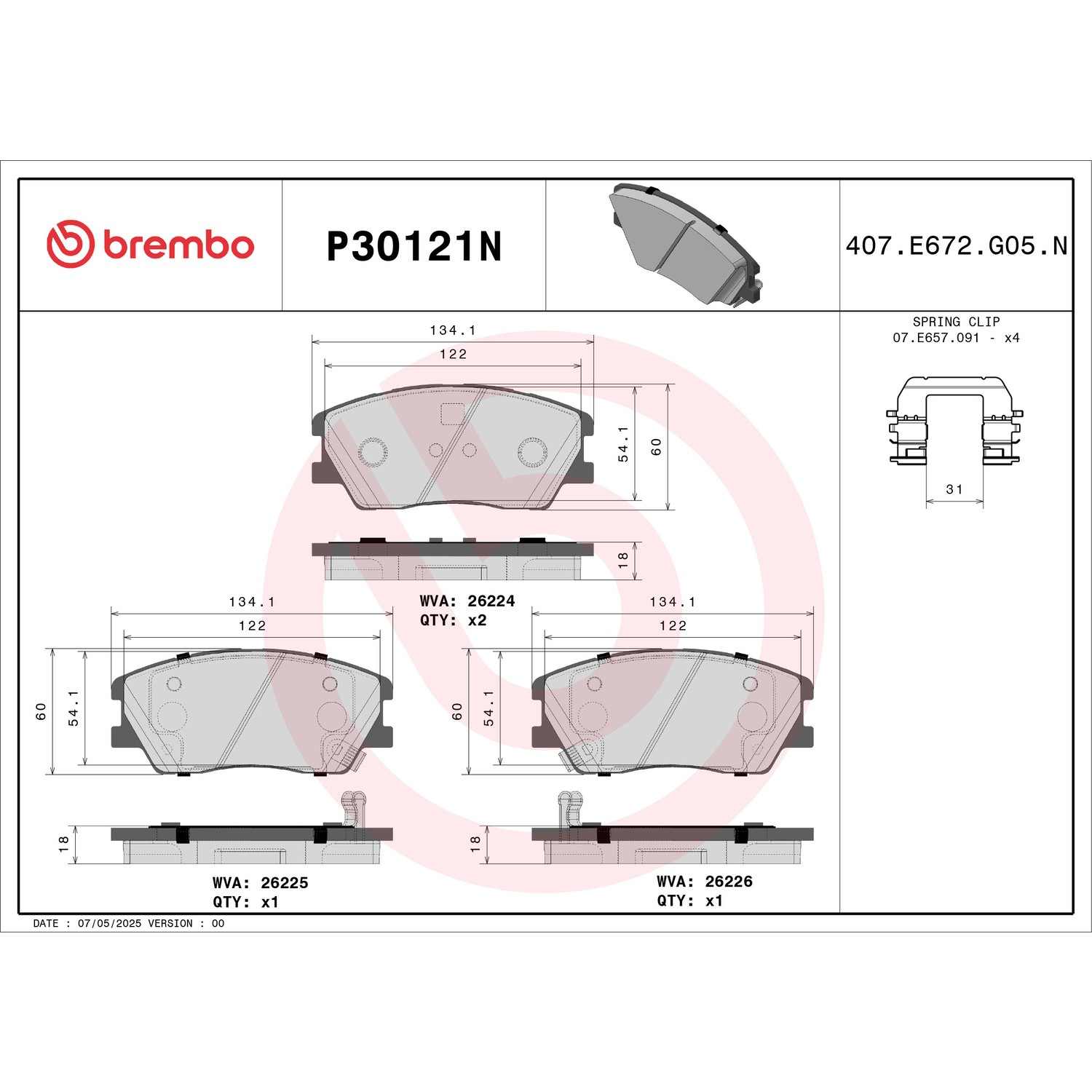 Brembo P30121N