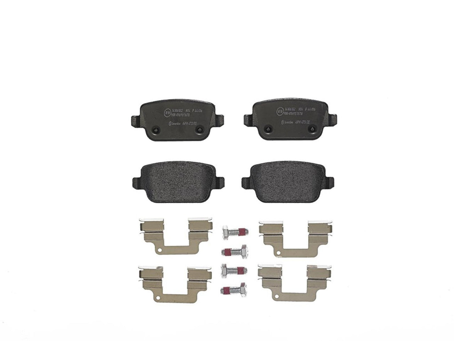 Brembo OE Brembo 08-12 Land Rover LR2/07-08 Volvo S80 Rear Premium Low-Met OE Equivalent Pad P44016