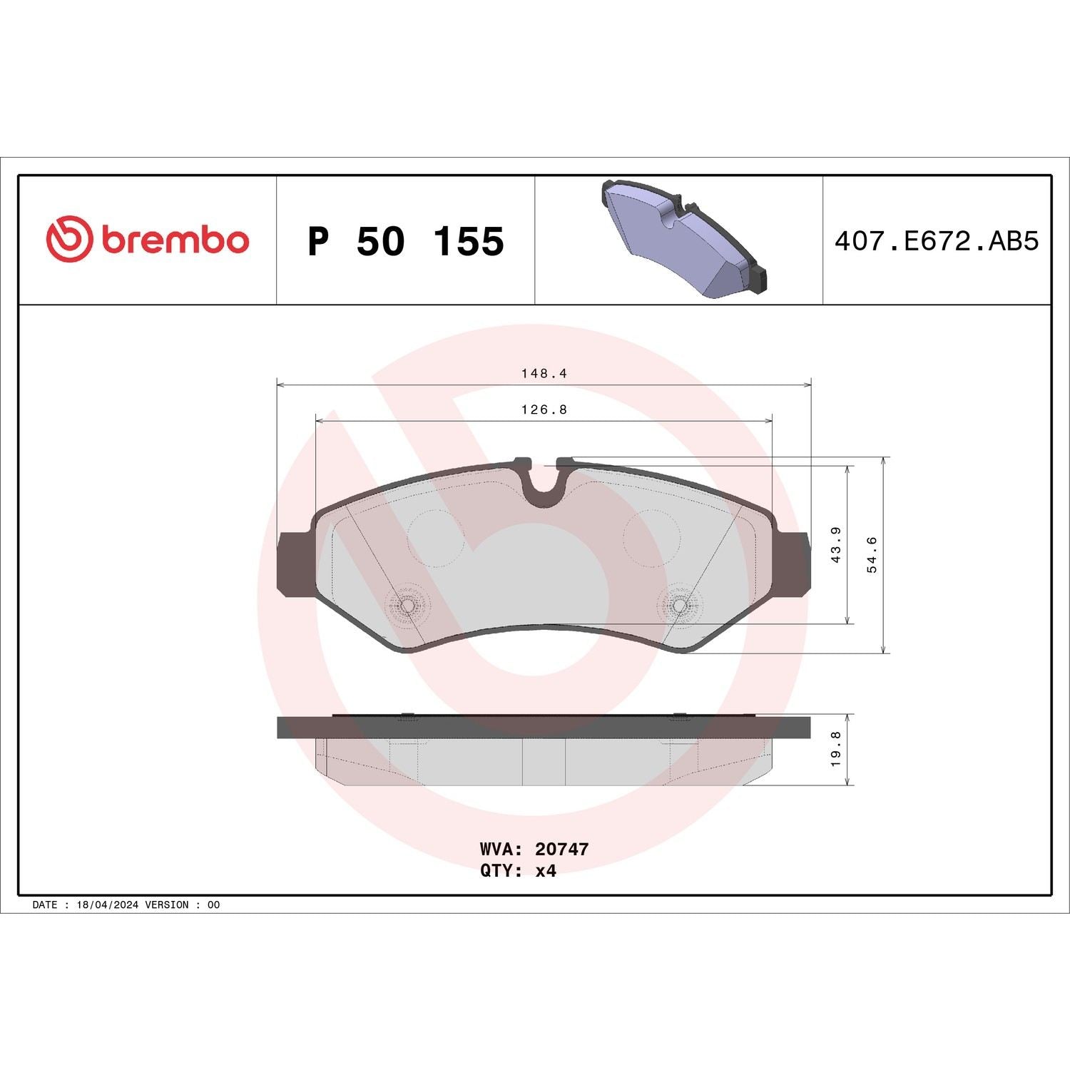 Brembo P50155