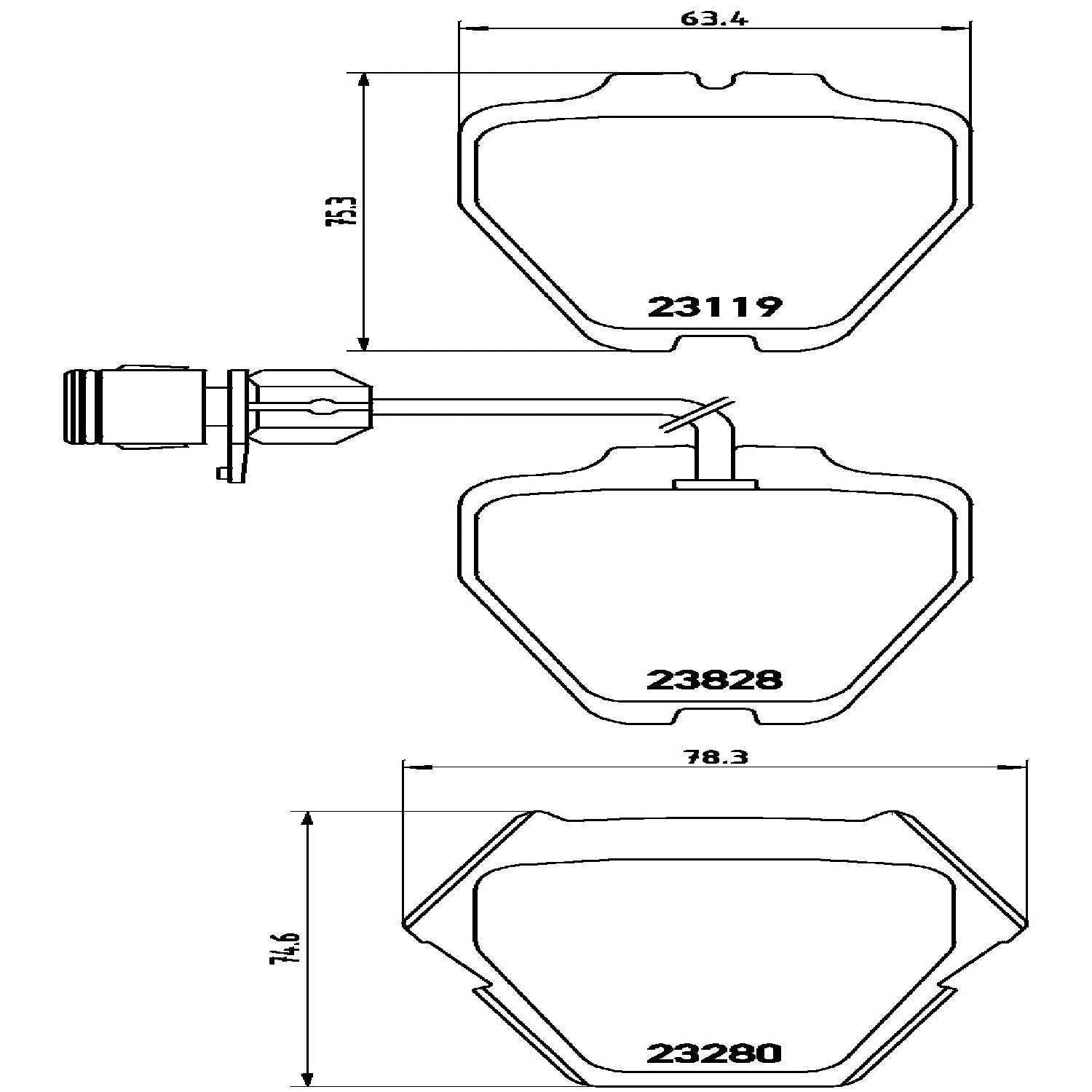 Brembo Disc Brake Pad Set P85054