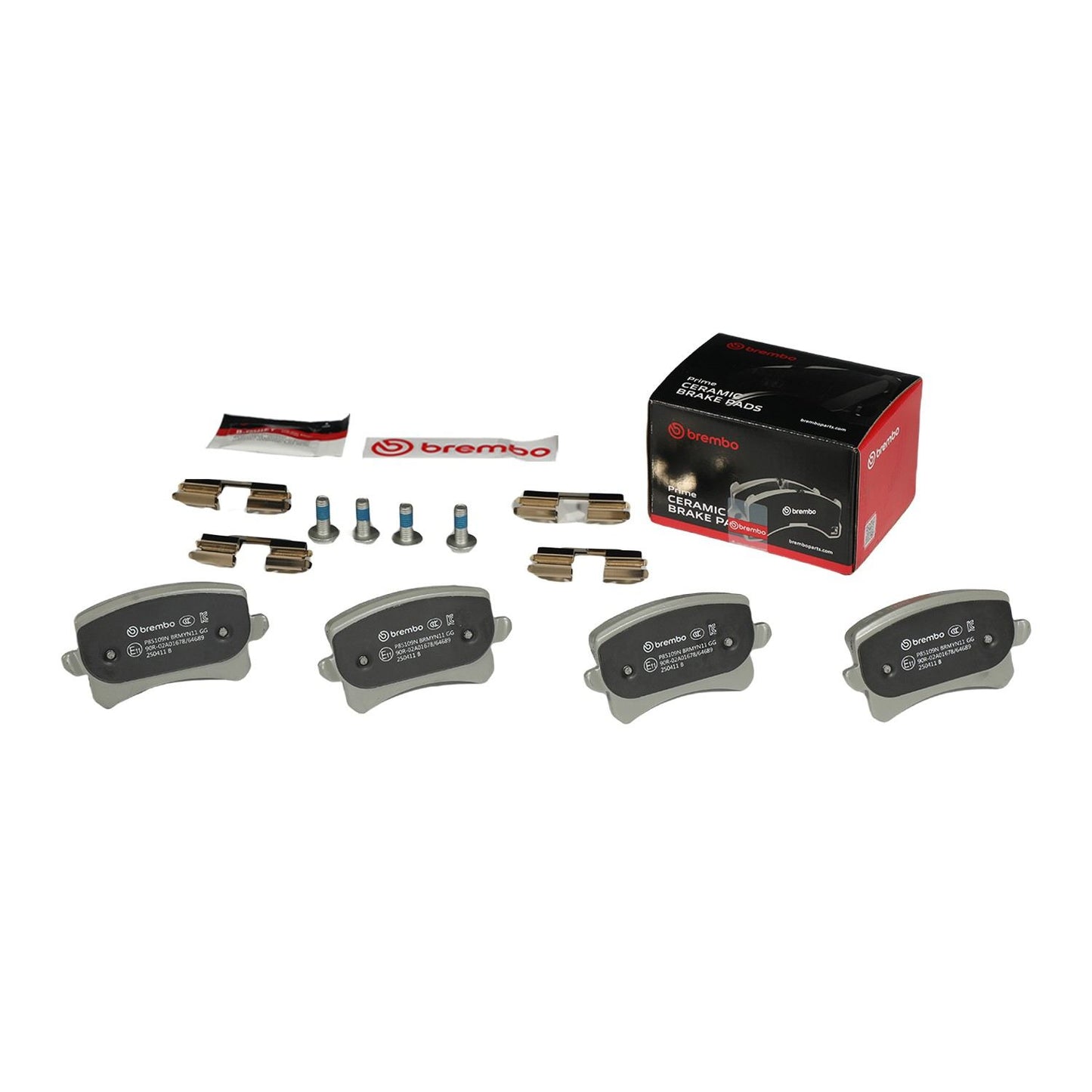 Brembo OE Brembo 2015 Volkswagen Tiguan/CC/Passat/ Audi Q3 Quattro Rear NAO Brake Pad P85109N