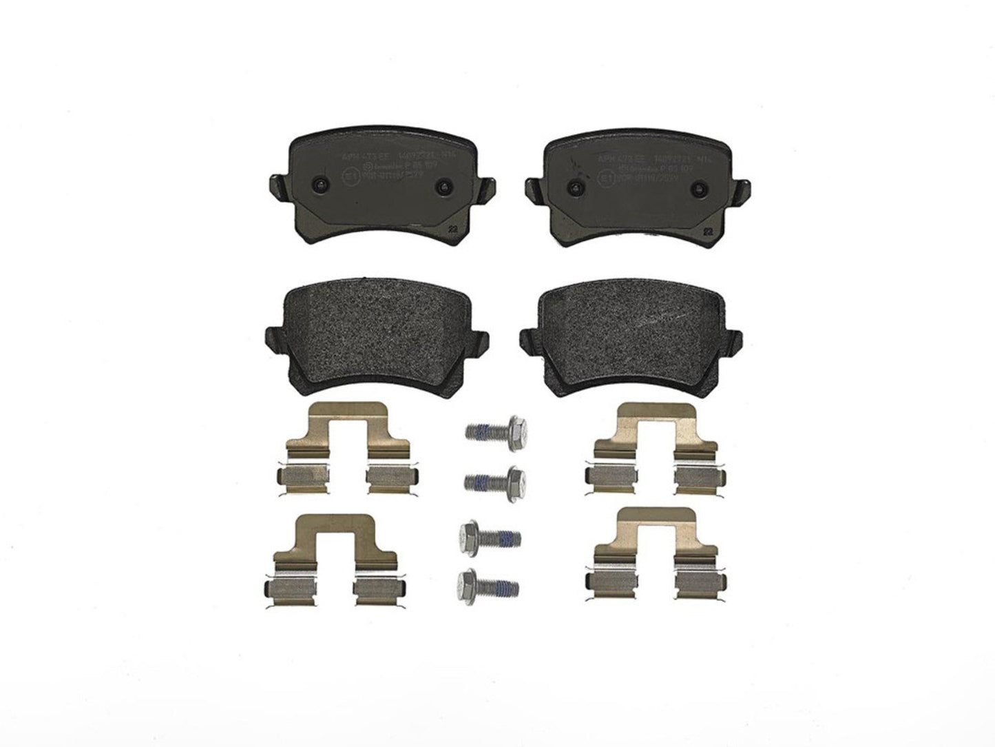 Brembo OE Brembo 2015 Volkswagen Tiguan/CC/Passat/ Audi Q3 QuattroRear Low-Met Brake Pad P85109