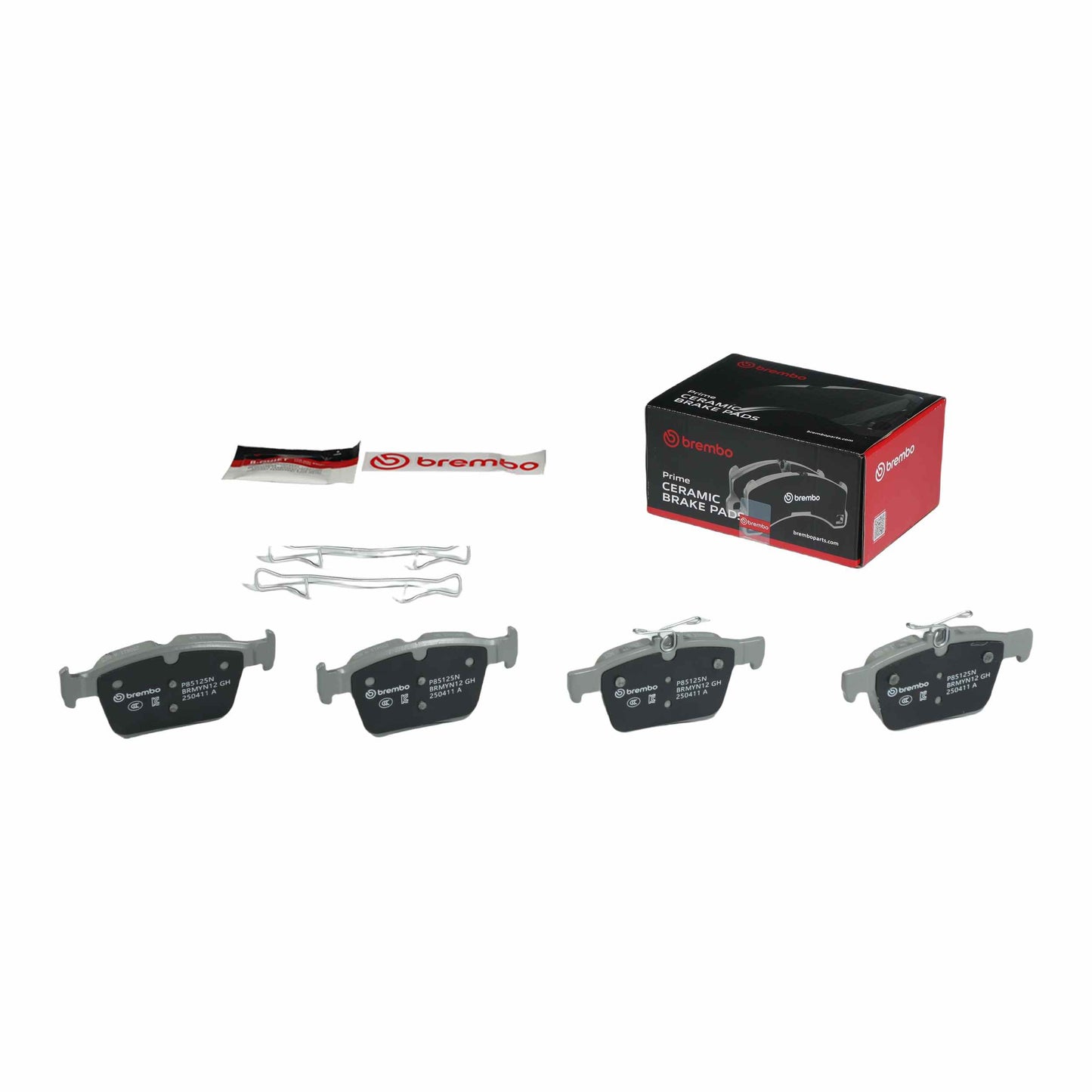 Brembo OE Brembo 15-20 Audi A3 Premium NAO Ceramic OE Equivalent Pad - Rear P85125N