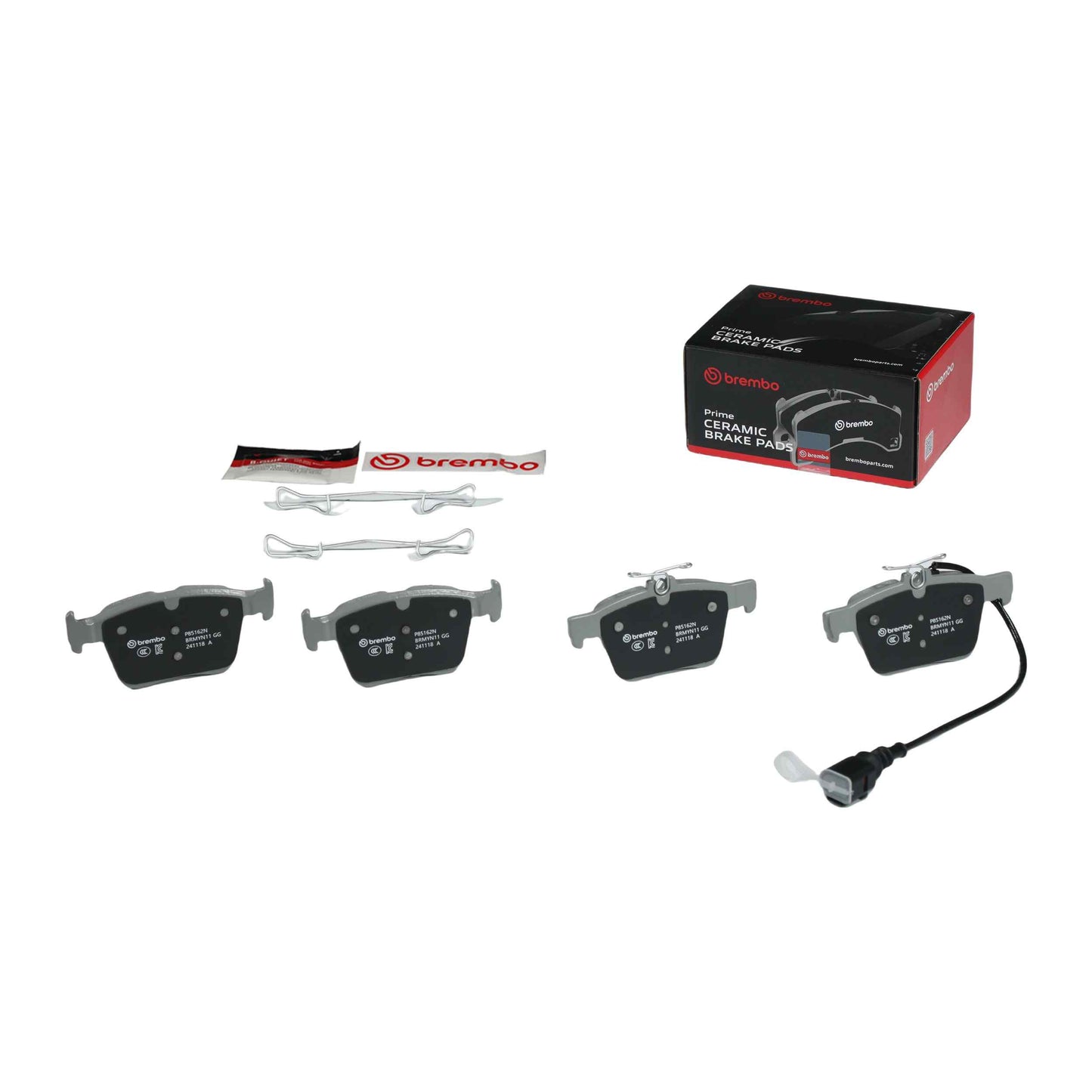 Brembo OE Brembo 18-20 Audi RS3/ Audi TT RS Quattro Rear NAO Brake Pad P85162N