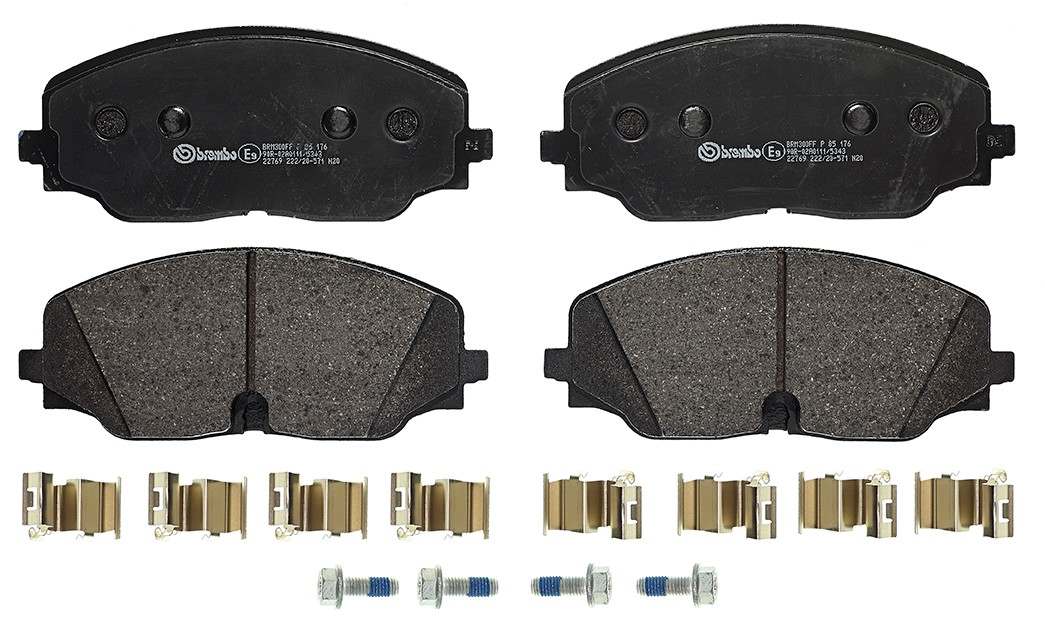 Brembo OE Brembo 18-21 Volkswagen Atlas/20-21 Atlas Cross Sport Front Premium Low-Met OE Equivalent Pad P85176
