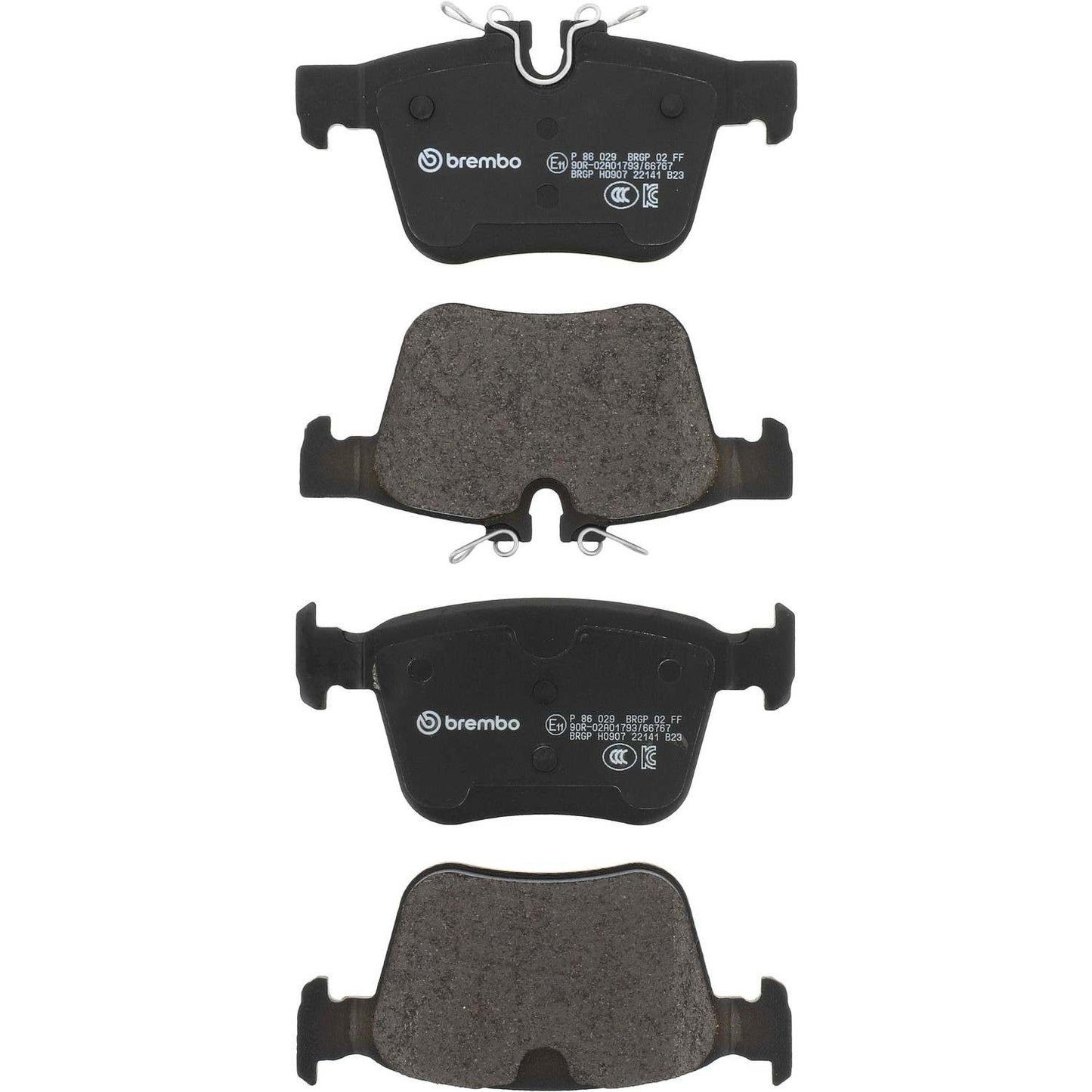 Brembo OE Brembo 18-20 Jaguar E-Pace Premium Low-Met OE Equivalent Pad - Rear P86029