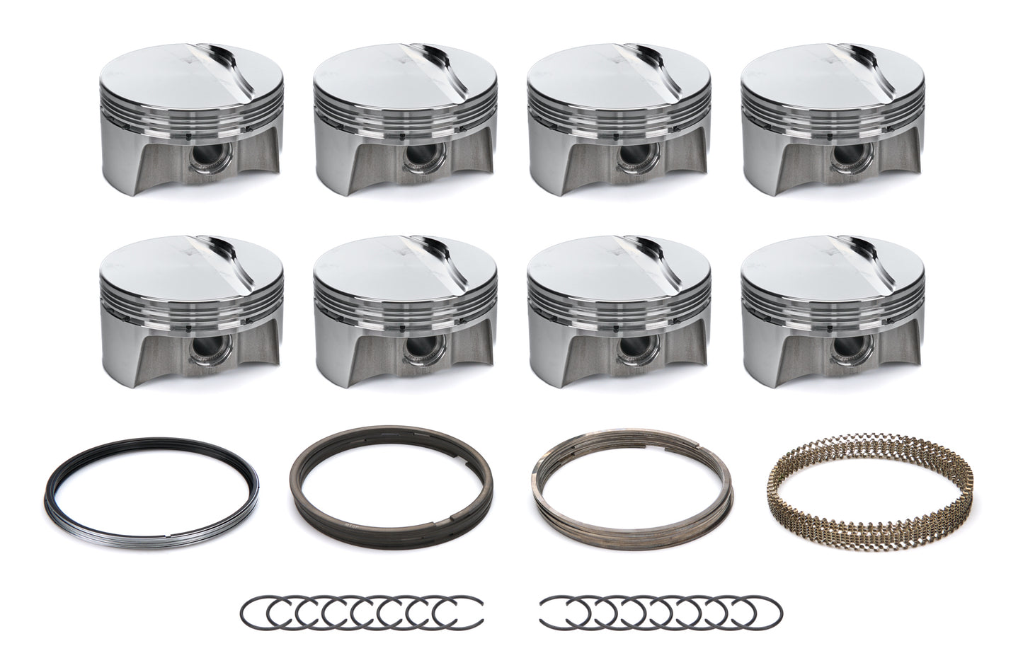 BULLET PISTONS GM LS F/T Piston Set w/Rings 3.905 Bore Engines and Components Pistons and Piston Rings main image