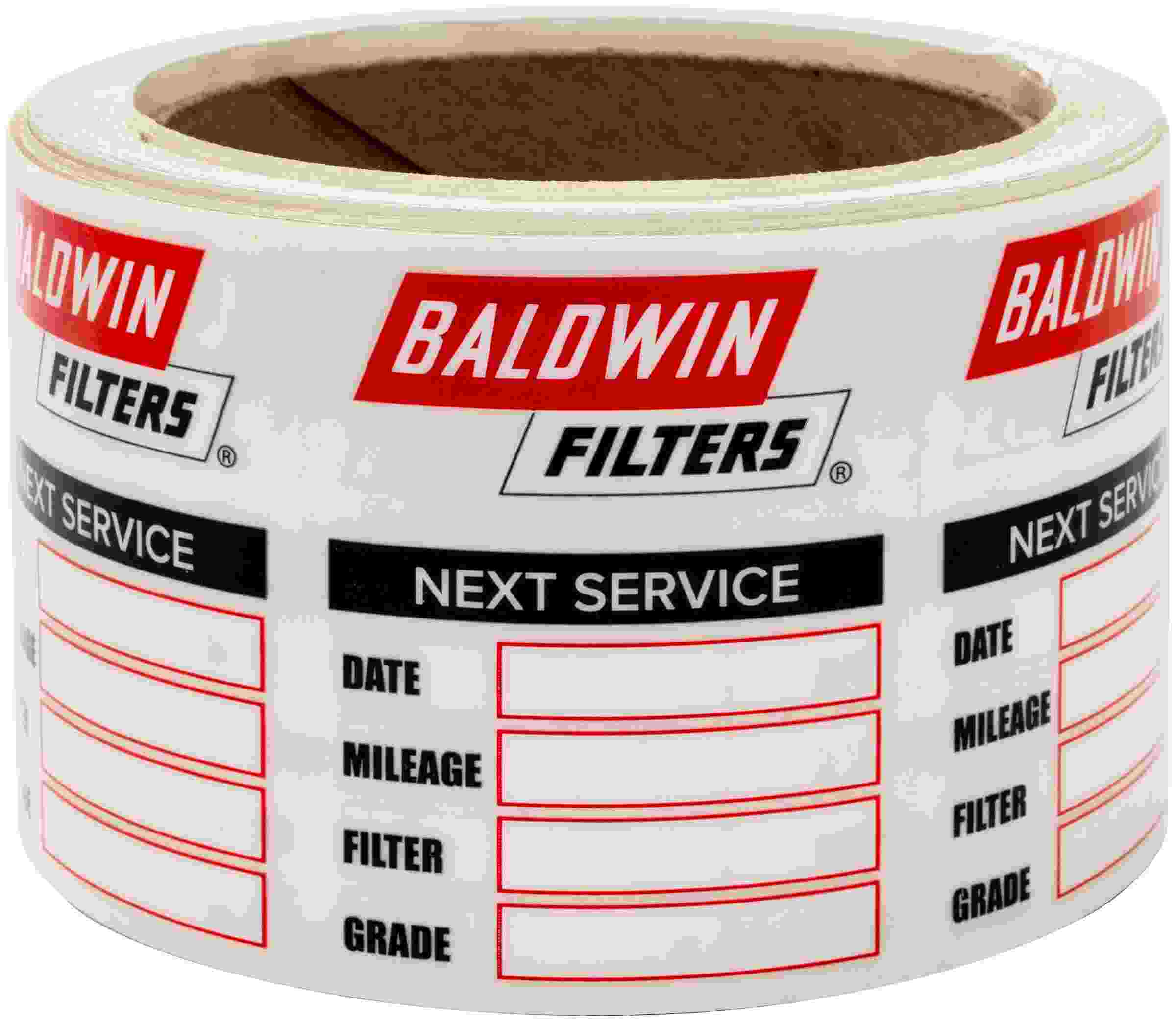Baldwin Service Reminder Information Label PKG50