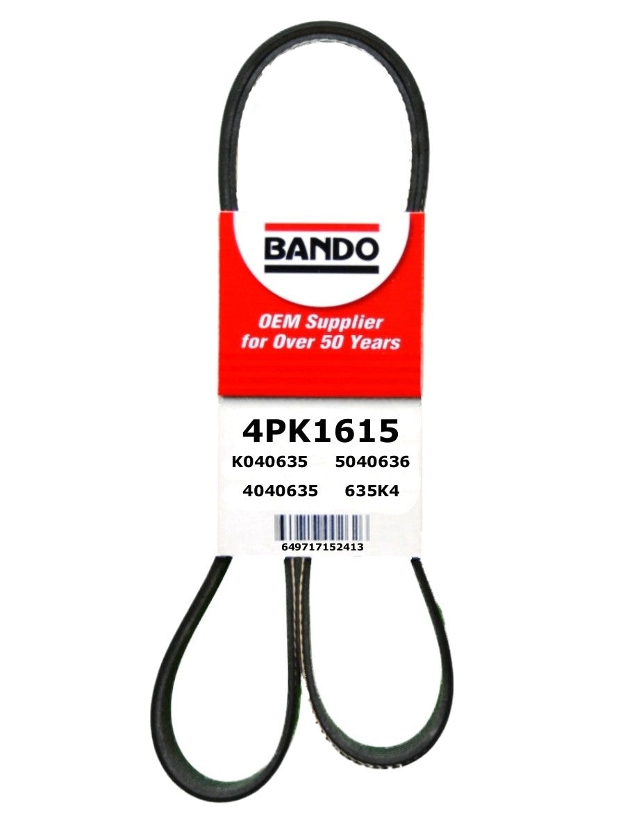 Bando Accessory Drive Belt 4PK1615