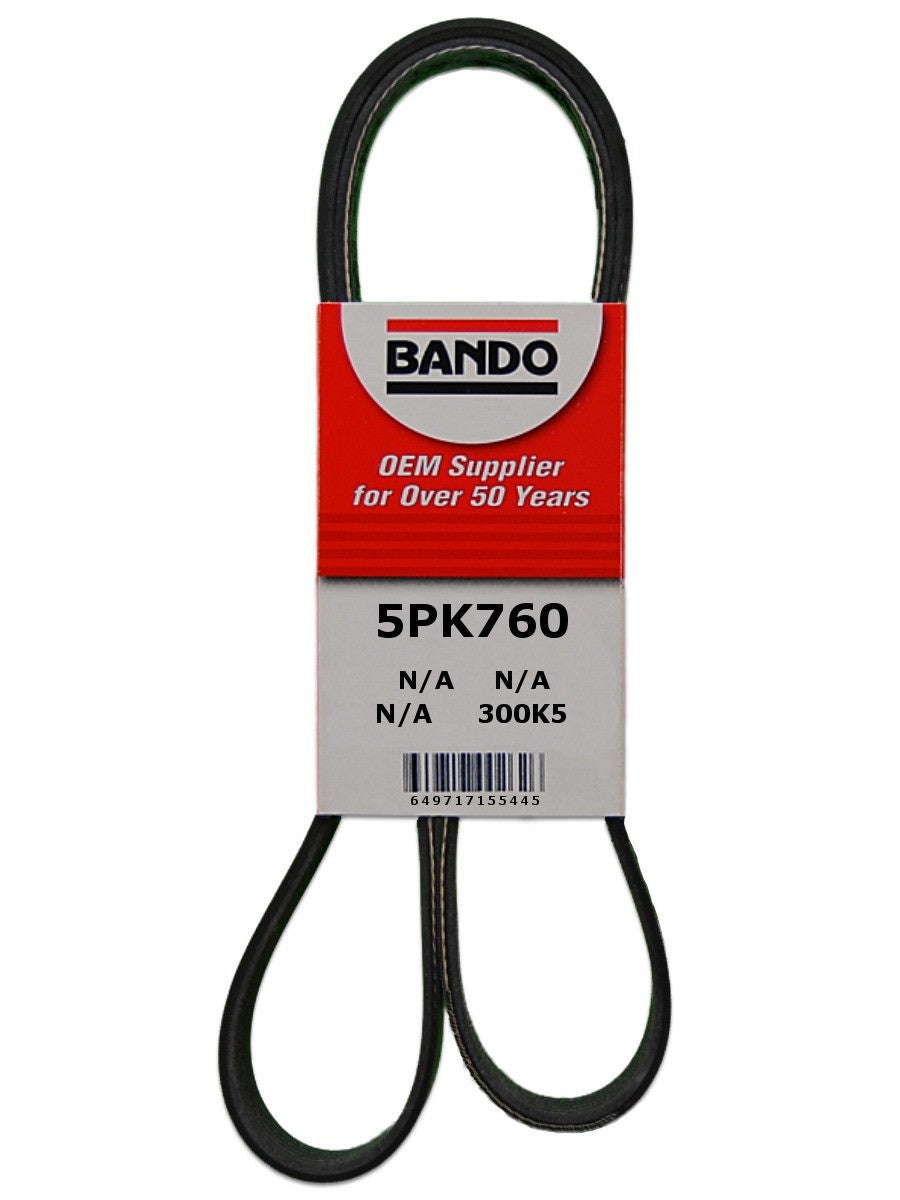 Bando Accessory Drive Belt 5PK760